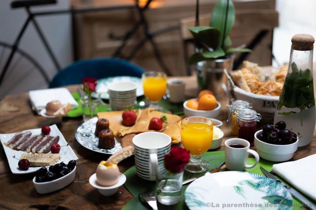 Petit dejeuner sale sucre – La Parenthese des Capucins – Maison d-hotes a Bordeaux